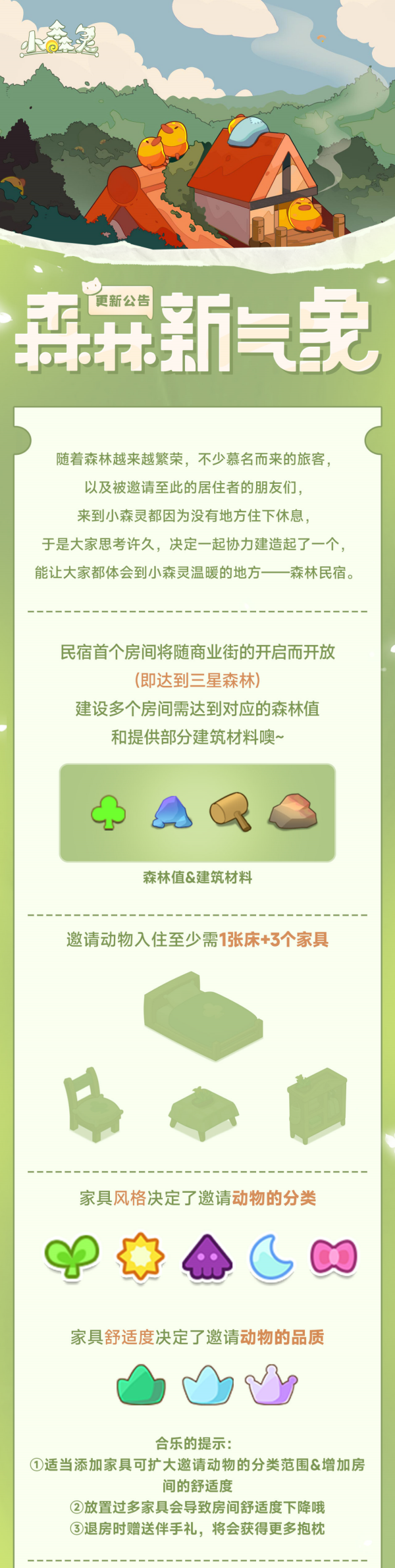 《小森灵》本期更新公告 | 可能是最大一次更新