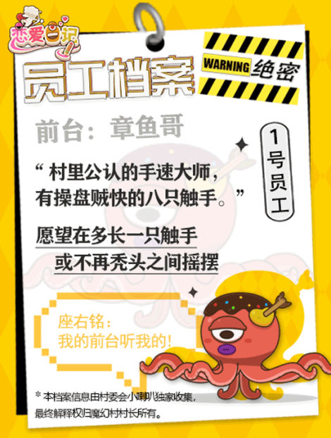 《恋爱日记》员工档案①|魔幻村的那些人和事儿